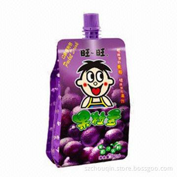 Juice Bag with Spout, Stand up and High Puncture Resistance, Long Shelf Time and Colorful Printing